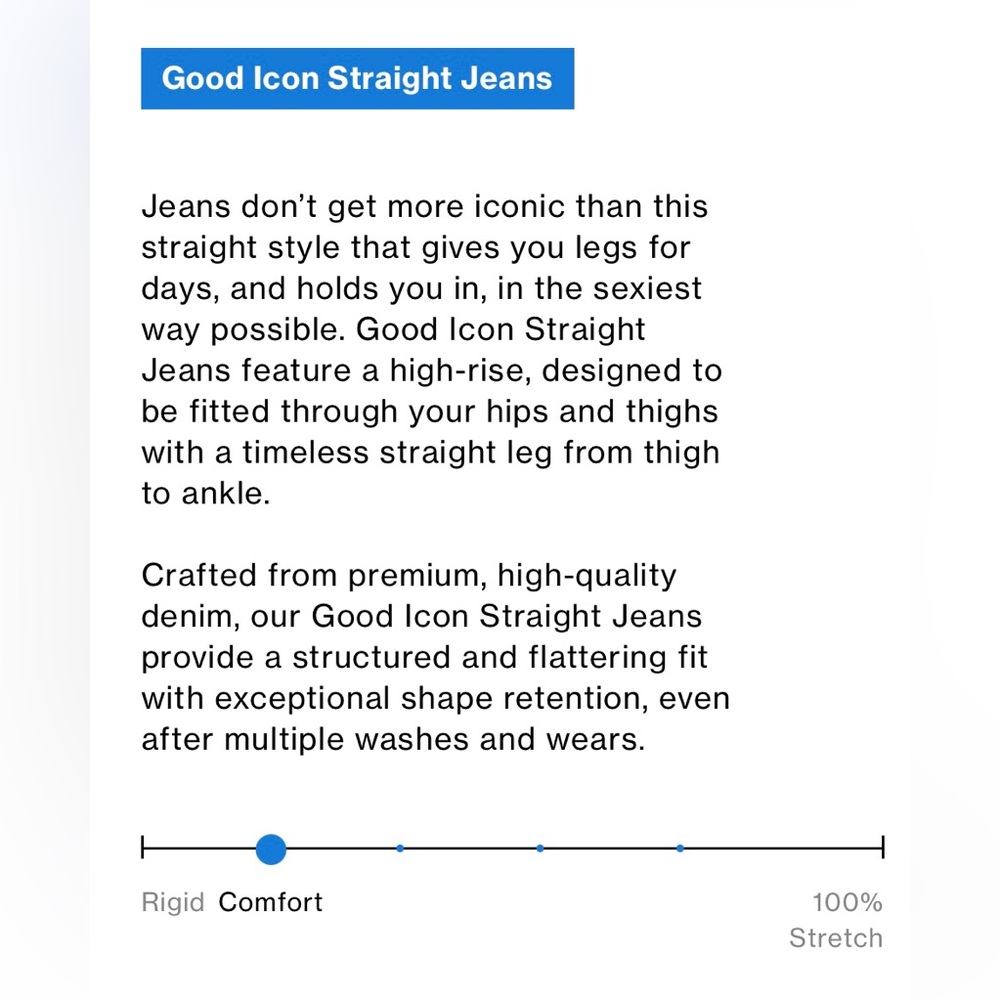 🌟RARE🌟Good American GOOD ICON STUDDED STRAIGHT JEANS | INDIGO895 | 6 | NWT - Picture 10 of 11